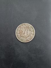 Νόμισμα Βασιλέως Γεωργίου Α ' 20 λεπτά-thumb-1