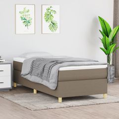 Σκελετός Κρεβατιού Χωρίς Στρώμα Taupe 80x200 εκ. Υφασμάτινο 3120917