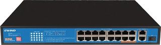 Ewind Ethernet Switch 16x10/100MBps + 2x100M RJ45+1x100/1000MBps Poe με Gigabit Sfp Uplink - (EW-S1619CF-AP)