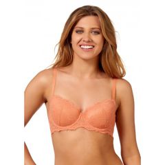 After Eden Γυναικείο Σουτιέν Με Μπανέλα & Επένδυση Balconette Με Δαντέλα