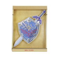 ZELDA - Shield & Sword - Metal Wall Clock-thumb-1
