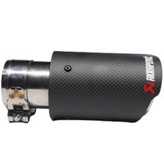 ΕΞΑΤΜΙΣΗ ΤΕΛΙΚΟ ΤΥΠΟΥ AKRAPOVIC ΜΟΝΗ ΜΠΟΥΚΑ OEM ΑΣΗΜΙ ΜΕ CARBON