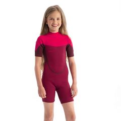 JOBE BOSTON 2MM SHORTY WETSUIT KIDS HOT PINK