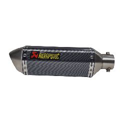 ΕΞΑΤΜΙΣΗ AKRAPOVIC ΕΞΑΓΩΝΗ SHORT CARBON / ΑΣΗΜΙ TIP