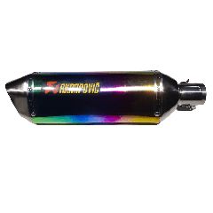 ΕΞΑΤΜΙΣΗ AKRAPOVIC ΕΞΑΓΩΝΗ 47,5cm ΜΕΛΑΝΙΑΣΜΕΝΗ
