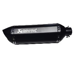 ΕΞΑΤΜΙΣΗ AKRAPOVIC ΕΞΑΓΩΝΗ 47,5cm ΜΑΥΡΗ LASER ΔΕΞΙΑ