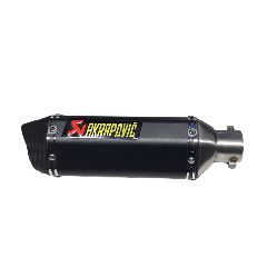 ΕΞΑΤΜΙΣΗ AKRAPOVIC ΕΞΑΓΩΝΗ ΔΙΜΠΟΥΚΗ SHORT Φ51 ΜΑΥΡΗ / CARBON TIP