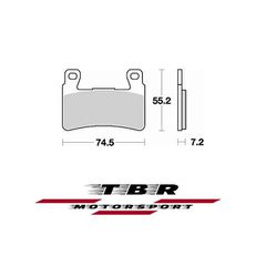 ΤΑΚΑΚΙ BRAKE PADS TBR827 PR-1 HARLEY D.  XR 1200 08 FRONT - L / R