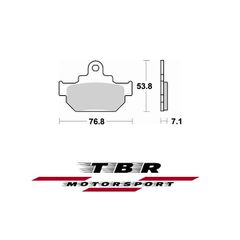 ΤΑΚΑΚΙ BRAKE PADS TBR817 PR-1 SUZUKI  GZ MARAUDER (Rear Drum Model) 125 98 FRONT L