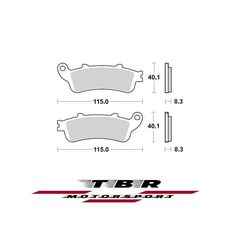 ΜΕΤΑΛΛΙΚΑ ΤΑΚΑΚΙΑ SINTER METAL PADS TBR814