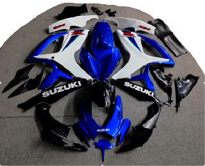 FULL FAIRING ΣΕΤ ΠΛΑΣΤΙΚΑ SUZUKI GSXR600/750 2006-2007 ΜΠΛΕ-ΛΕΥΚΟ