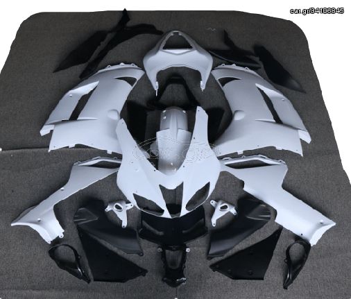 FULL FAIRING ΣΕΤ ΠΛΑΣΤΙΚΑ KAWASAKI ZX6R 2007-2008 ΑΒΑΦΟ ΛΕΥΚΟ