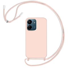 Θήκη Liquid Silicone Κορδόνι Pink Sand Xiaomi Redmi 13C 4G