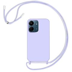 Θήκη Liquid Silicone Κορδόνι Violet Xiaomi Redmi 13C 4G