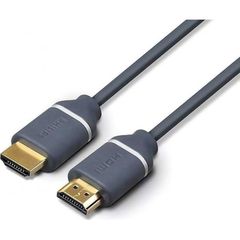 PHILIPS καλώδιο HDMI 2.0 SWV5630G, 4K 3D, copper, γκρι, 3m