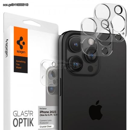 Spigen  Cover Optik.tr Προστασία Κάμερας Tempered Glass για το iPhone για το iPhone14 PRO / PRO MAX / 15 PRO / PRO MAX / 16 PRO / PRO MAX