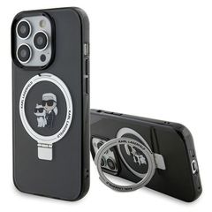 Karl Lagerfeld KLHMP15XHMRSKCK iPhone 15 Pro Max 6.7" black/black hardcase Ring Stand Karl MagSafe