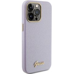 Guess Glitter Glossy Script case for iPhone 15 Pro Max - lilac-thumb-3