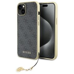 Guess 4G Charms Collection case for iPhone 15 Plus - gray-thumb-0