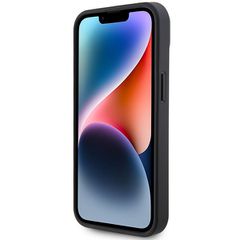 AMG Leather Debossed Lines case for iPhone 15 Plus - black-thumb-4