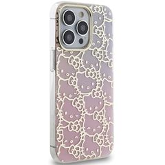 Hello Kitty IML Gradient Electrop Crowded Kitty Head Case for iPhone 15 Pro - Pink-thumb-3