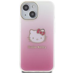 Hello Kitty IML Gradient Electrop Kitty Head case for iPhone 15 - pink-thumb-2
