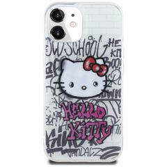 Hello Kitty IML Kitty On Bricks Graffiti case for iPhone 15 - white-thumb-2