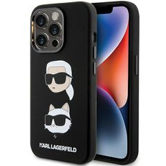 Karl Lagerfeld Silicone Karl Head case for iPhone 15 Pro Max - black