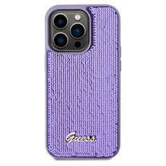 Guess Sequin Script Metal case for iPhone 14 Pro Max - purple-thumb-2