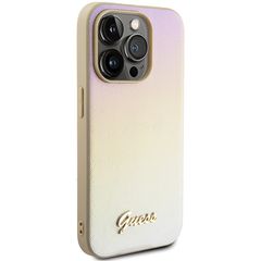 Guess Saffiano Iridescent Script case for iPhone 14 Pro - gold-thumb-3