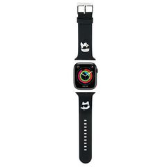 Karl Lagerfeld 3D Rubber Karl Heads strap for Apple Watch 42/44/45/49mm - black