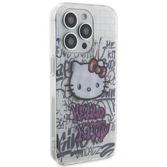 Hello Kitty IML Kitty On Bricks Graffiti case for iPhone 14 Pro - white-thumb-3
