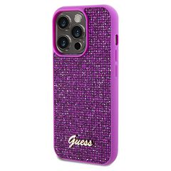 Guess Disco Metal Script case for iPhone 14 Pro - fuchsia-thumb-1