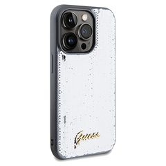 Guess Sequin Script Metal case for iPhone 14 Pro - silver-thumb-3