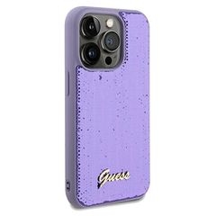 Guess Sequin Script Metal case for iPhone 14 Pro - purple-thumb-3
