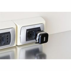 ΠΡΙΖΑ 230V 12 ΜΕ 1 USB ΚΑΙ ΚΑΛΩΔΙΟ ΦΟΡΤΙΣΗΣ MICRO USB 90cm 2400mA FAST CHARGER-thumb-1