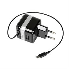 ΠΡΙΖΑ 230V 12 ΜΕ 1 USB ΚΑΙ ΚΑΛΩΔΙΟ ΦΟΡΤΙΣΗΣ MICRO USB 90cm 2400mA FAST CHARGER-thumb-5