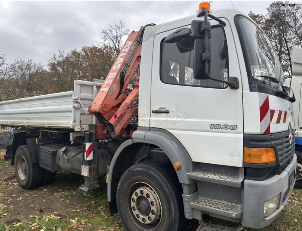 Ανατροπή + Γερανός Mercedes-Benz 2004 Atego 1828 meiller & γερανός 