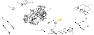 Τσιμούχα Γραναζιού Κινήσεως 20*24*7 Sym VF.185 2020-2020 91201-B06-000