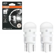 Λάμπες Led T10 12volt 1watt Λευκές 6000k Osram 2825DWP-02B 2 Τεμάχια