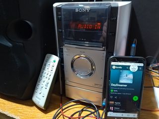 Εκτός διαθεσιμότητας; SONY HCD-GS10 ~2x45w  rms ραδιοενισχητής με το γνήσιο τηλεχειριστήριο του line in jack 3,5mm radio fm am έλεγμένο σε πολύ καλή κατάσταση