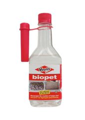 VOULIS BIOPET 250ML ΚΑΘΑΡΙΣΤΙΚΟ ΠΕΤΡΕΛΑΙΟΥ  Το Biopet είναι υγρό μυκητοκτόνο πρόσθετο με ευρύ φάσμα δράσης εναντίον όλων των μικροοργανισμών που συναντώνται στο πετρέλαιο, ενώ δεν επηρεάζει τις ιδιότη