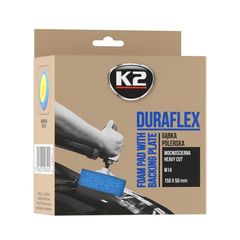 ΛΥΡΗΣ K2 DURAFLEX ΣΦΟΥΓΓΑΡΙ ΓΥΑΛΙΣΜΑΤΟΣ ΜΠΛΕ ΣΚΛΗΡΟ 150MM ΜΕ ΣΠΕΙΡΩΜΑ M14, K2-L641