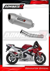 Dominator Εξάτμιση Τελικό S6 S.Steel Yamaha YZF R1 1998 - 1999 Με Σιγαστήρα(Κοντή Εκδοση 25 Εκ)