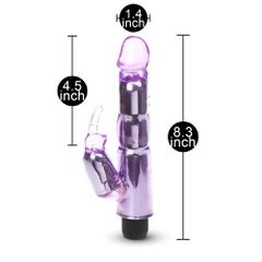 Crystal Purple Rabbit Vibrator-thumb-3