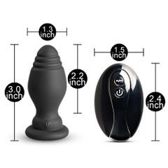 10 Speeds Red Tail Remote Control Rechargeable Vibrating Butt Pl-thumb-5