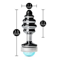 Metal Butt Plug with Light Type III ( Non Vibrating )-thumb-5