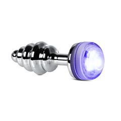 Metal Butt Plug with Light Type III ( Non Vibrating )-thumb-3