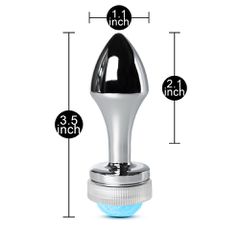 Metal Butt Plug with Light Type II ( Non Vibrating )-thumb-5