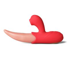 10-Speed Silicone Vibrating Tongue with Sucking Function-thumb-1